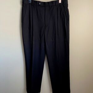 Brooks‎ Brothers 346 Men's Black Wool Dress Pants Size W34/L29